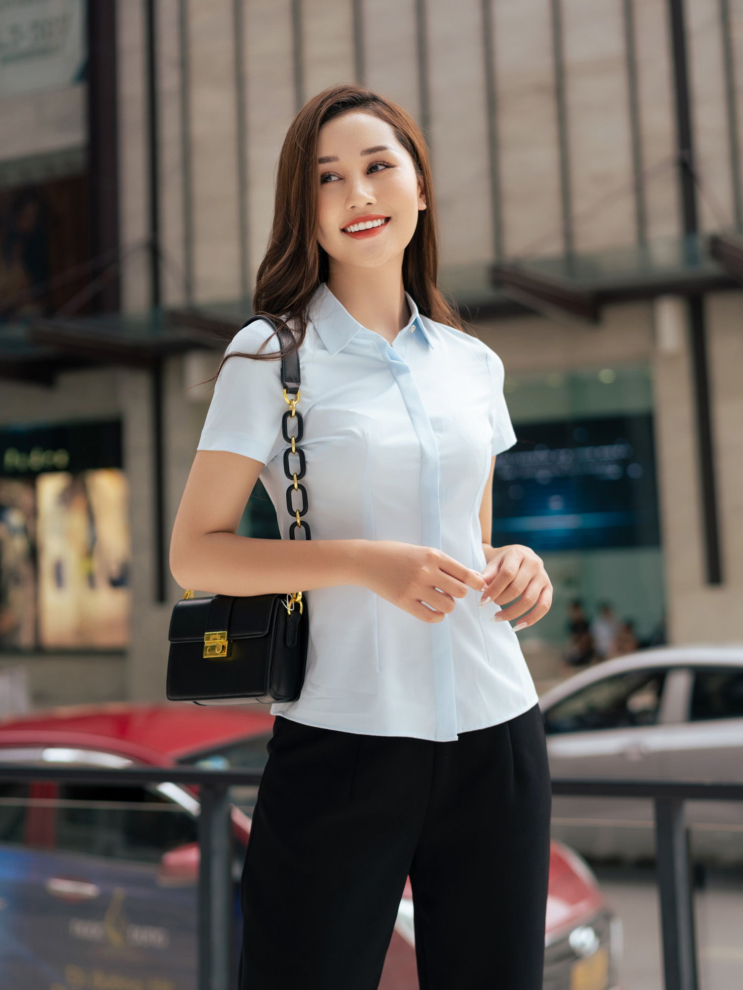Áo sơ mi ngắn tay kẻ sọc #42 Áo sơ mi ngắn tay kẻ sọc